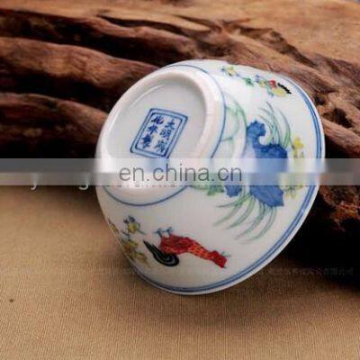 Antique Ceramic Porcelain Ming Dynasty Chenghua Doucai Chicken Bowl Vase Replica photo-5