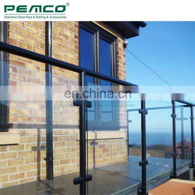 New Design Exterior Black Terrace Baluster Balustrade Ss Inox Modern Deck Railing photo-2