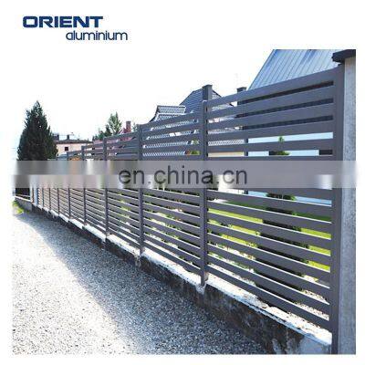 Easy Assembly Decorative Custom Cheap Aluminum Fixed Louver Fence For Garden