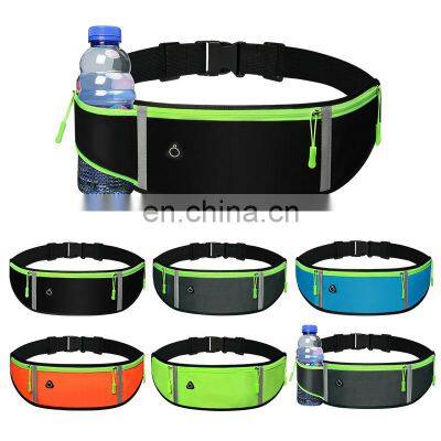 Custom Logo Nylon Hiking Waterproof Sporting Green Plus Bottle Waist Running Belt Bag photo-2