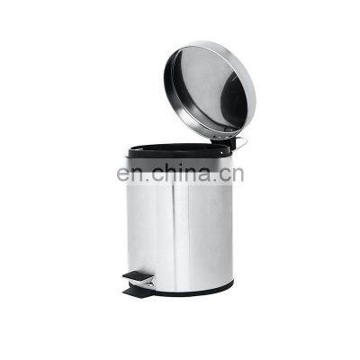 Best Selling Dust Bin Metal Basic Household Bathroom Dust Bin 3L 5L 12L 20L 30L Stainless Steel Stronger Pedal Dust Bin photo-2