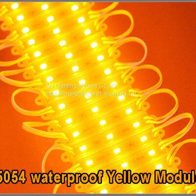 12V LED Advertising Texsign Module SMD 5054 3-chips LED Module for Lettere Signage Yellow Color CE ROHS photo-4