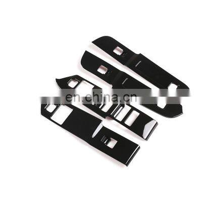 2020 For Land Rover Defender glass lift switch frame (right titanium) ABS 4-piece set