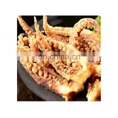 Breaded squid tentacle, squid tentacle product