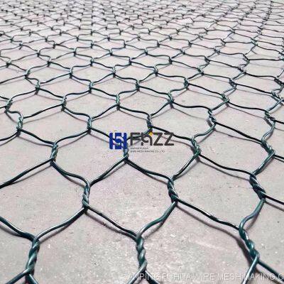 PVC Coated Galvanized Double Twisted Hexagonal Steel Wire Gabion Mesh