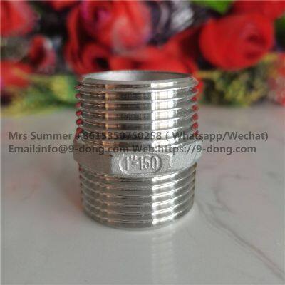 Stainless Steel Pipe Fittings Thread Screw Nipple Hex