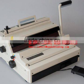 NanBo MT980(990) Office Usage Cheap Wire Comb Binding Machine, Small Double Wire Binding Machine photo-2