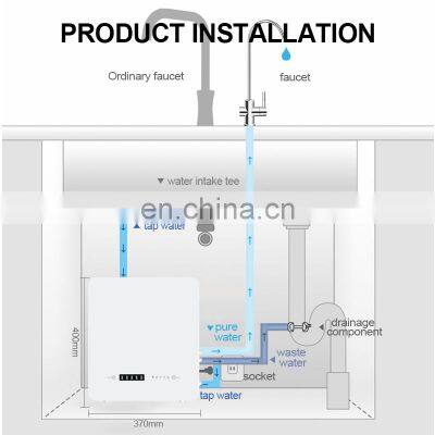 NOBANA 400 GPD Big Flow Under Sink Tankless Reverse Osmosis System Water Purifier for Home Use photo-4