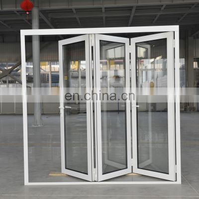 Australian standard Bi-fold doors  fashion and modern Aluminium frame heat-insulated bi-folding glass door