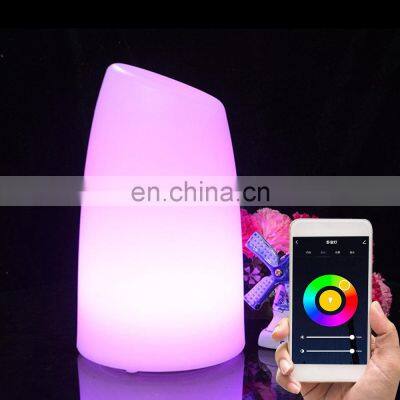 Custom Tuya APP Control Smart living Hotel Room Bedroom Restaurant Cordless Rechargeable Led Table Night Light Lamp