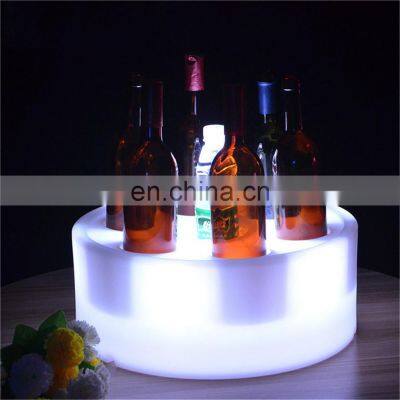 PE plastic led illuminated ice bucket for beer ice buckets, beverage tubs