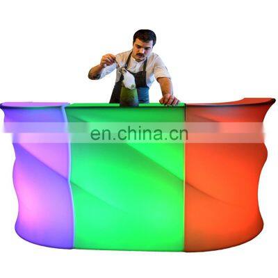 restaurant pub bistro outdoor Commercial hotel furniture home portable led modern bar counter restaurant