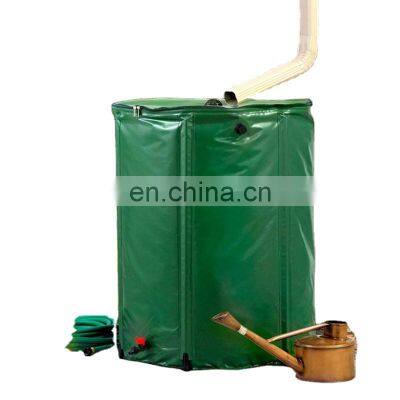 75 gallon foldable agriculture products rain storage water barrel container with tap