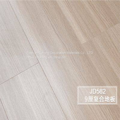 9mm laminate floor MDF floor Engineering floor Wooden floor brick wood floor Foshan Wholesale