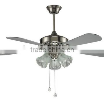 Elegant decorative 48inch white ceiling fan with flower light