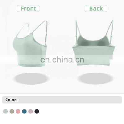 New Arrival Custom Gym Fitness Adjustable Sports Bra High Elastic Girls Tank Top