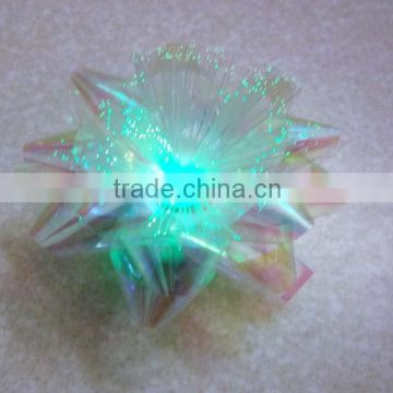 Christmas Star Ribbon Bow, lighting star bows and lighting packing gift star ribbon