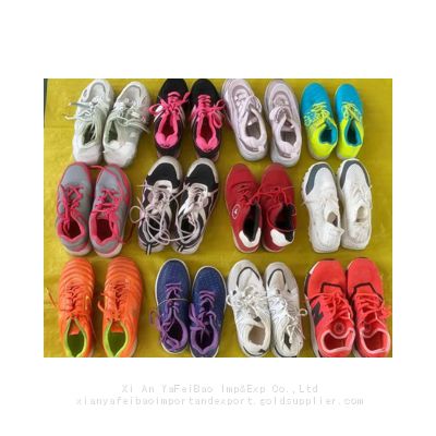 second hand running men sports shoes old original imported branded thrift bulk bale basketball used shoes in bales mixed