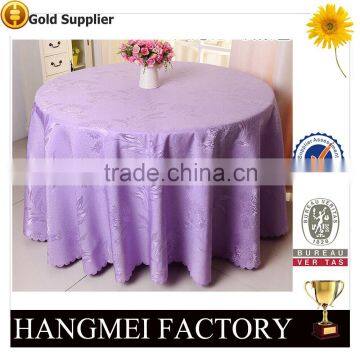 Polyester Banquet Round Table Cloth For Wedding