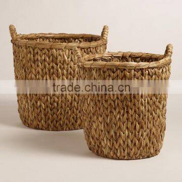 High quality best selling eco-friendly Set of natural sweeter weave water hyancinth basket from Vietnam