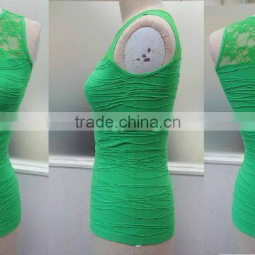 ladies knitted seamless vest top