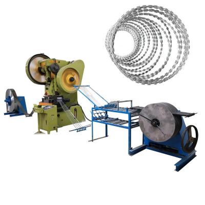 Automatic Used Steel Razor Wire Making Machine / Razor Barbed Wire Machine / Razor Wire Manufacturing Equipment Russia Price