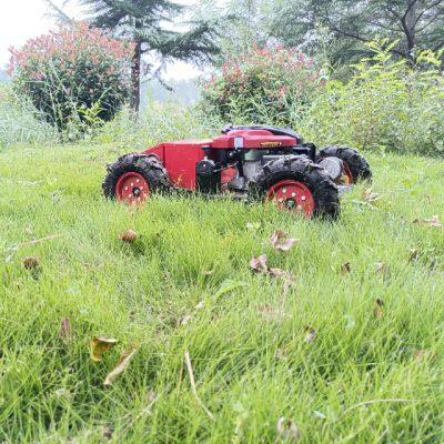 Petrol Low Power Consumption Adjustable Mowing Height Remote Controlled Brush Cutter photo-4
