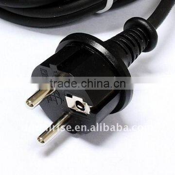 EU VDE rubber power cord with waterproof plug