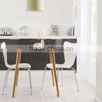 WH-4145 White Solid Wood Dining Table CRW Furniture