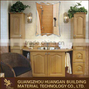 Rectangular bath carving beveling mirror