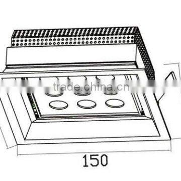 Cheapest High Power High Quality 9X1W Aluminium Led Downlight With Unique Design for Shopping Stores Decoration photo-1