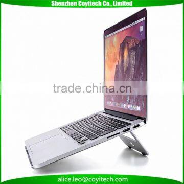 Portable foldable aluminum alloy laptop stand holder for macbook