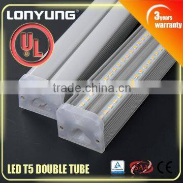 DLC Transparent flexible tube 0.3m 0.6m 0.9m UL T5 fluorescent light and fixtures