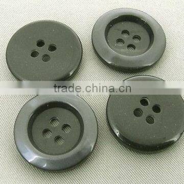 20mm 20pcs GLOSS BLACK FASHION SEWING BUTTONS LOT 4 HOLES