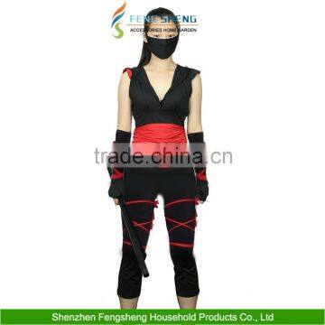 Halloween UK Adult Women Cosplay Ninja Costume Fancy Dress up Outfit UK 8-14 New