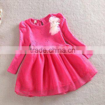 Kids Dress For 3-7 Y Girls New Pattern Children Spring Girl Dress 2015 Fashion Kids Flower Girls Dress photo-2