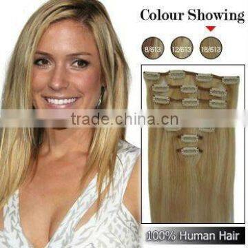 Top Quality Blonde Remy Clip Hair Extensions