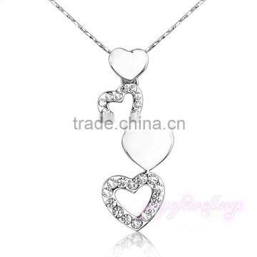 Heart shape fancy design charm new model necklace chain