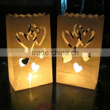 Halloween Party Supplies Paper Candle Bags Lantern for Wedding and Party Decoration