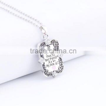 Fashion Necklaces 2016 Silver Jewelry Rhinestone Chain Necklace for Women