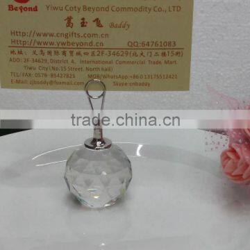 2016 Unique wedding party decoration crystal ball table place card holder