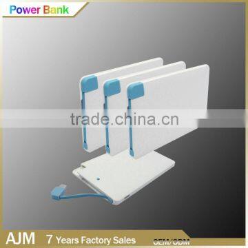 handy ,compact credit card size power bank 2000mah,support personalized picture printing