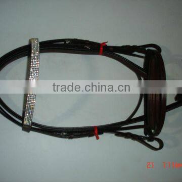 Crystal horse bridle