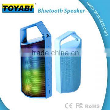 High Quality sound of Wireless Bluetooth Speaker with LED light Colorful and Handle design for Outdoor Using FM radio TF Card