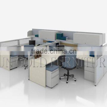 Lastest Office Modern Cubicle Light Grey Cheap Office Low Partition (SZ-WS517)