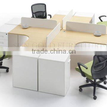 Modern wood office partition workstation design furniture (SZ-WSB381)