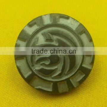 Brass Tin Color Metal Shank Button For Coats Wear --- MJ1131 photo-4