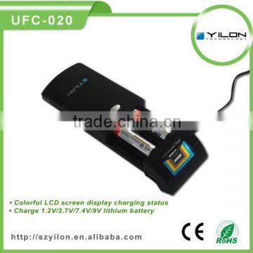 Universal portable LCD display micro usb camera battery charger
