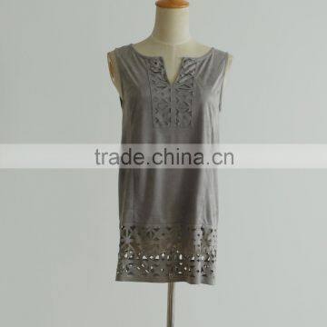 Pictures of Girls Cotton Tops Cutting Tank Tops in Bulk