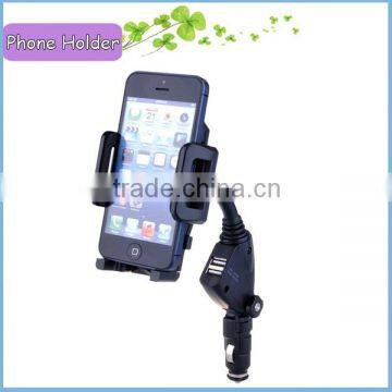 Mobile Mount Holder 2 USB Socket Car Holder for Mobiles photo-5